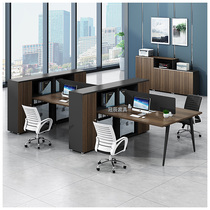 Single Double Staff Desk 2 Persons Face To Face Duo Finance Desk Brief Modern Office Chairs Combination