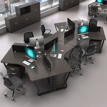 Guangzhou Desk Brief About Modern 5 6 8 People Work Booth Desk Creative Desk Chair Combination