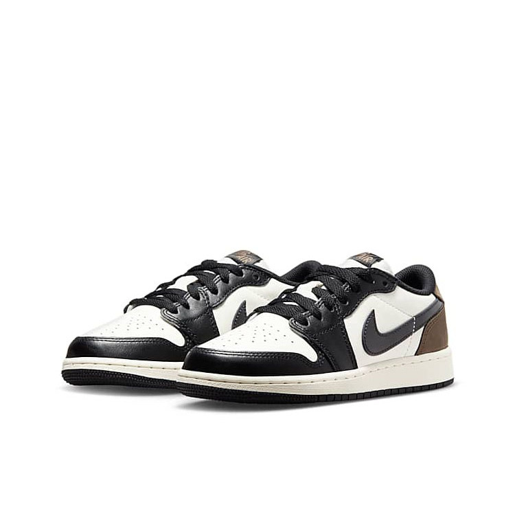 Air Jordan 1 Black and White Gs Sports Casual Retro Trendy Comfortable Low-Top Basketball Shoes Cz0858-102