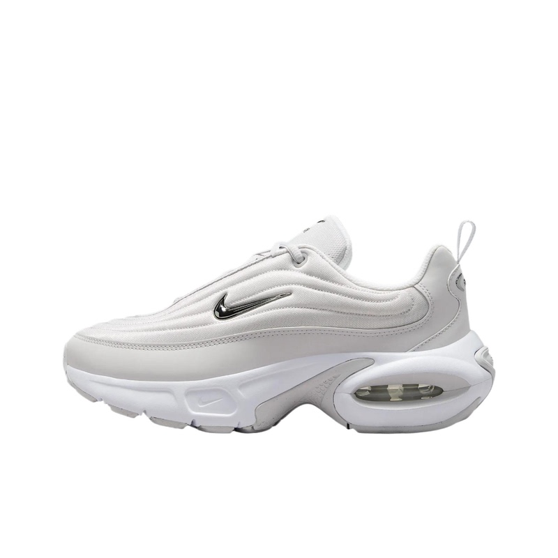 Nike Air Max Silver-White Women's Low-Top Casual Training Running Shoes Ib8880-101