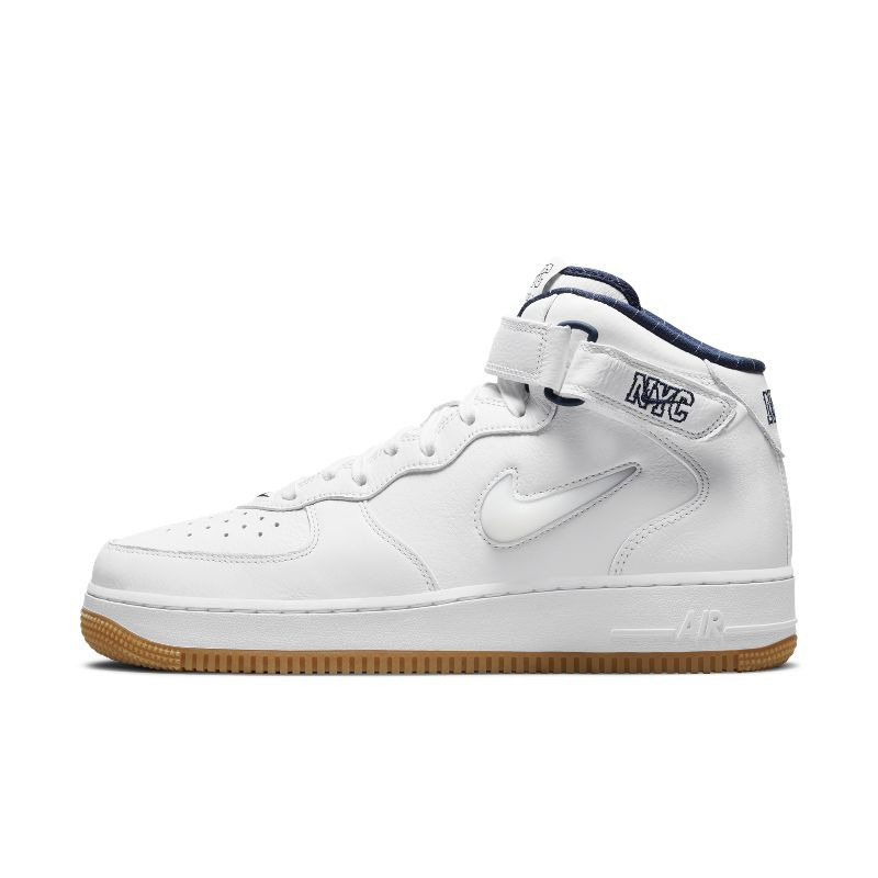 Nike Air Force 1 Mid Af1 Air Force One Men's Gray and White Mid-Top Sneakers Dh5622-001-100
