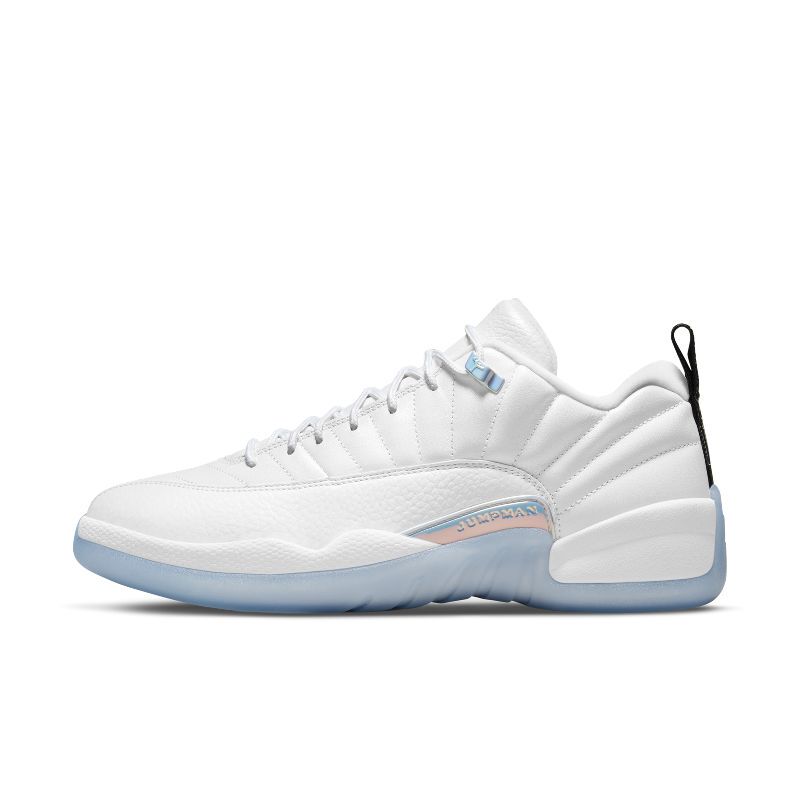 Air Jordan 12 Aj12 Men's White and Blue Easter Egg Low-Top Basketball Shoes Db0733-190