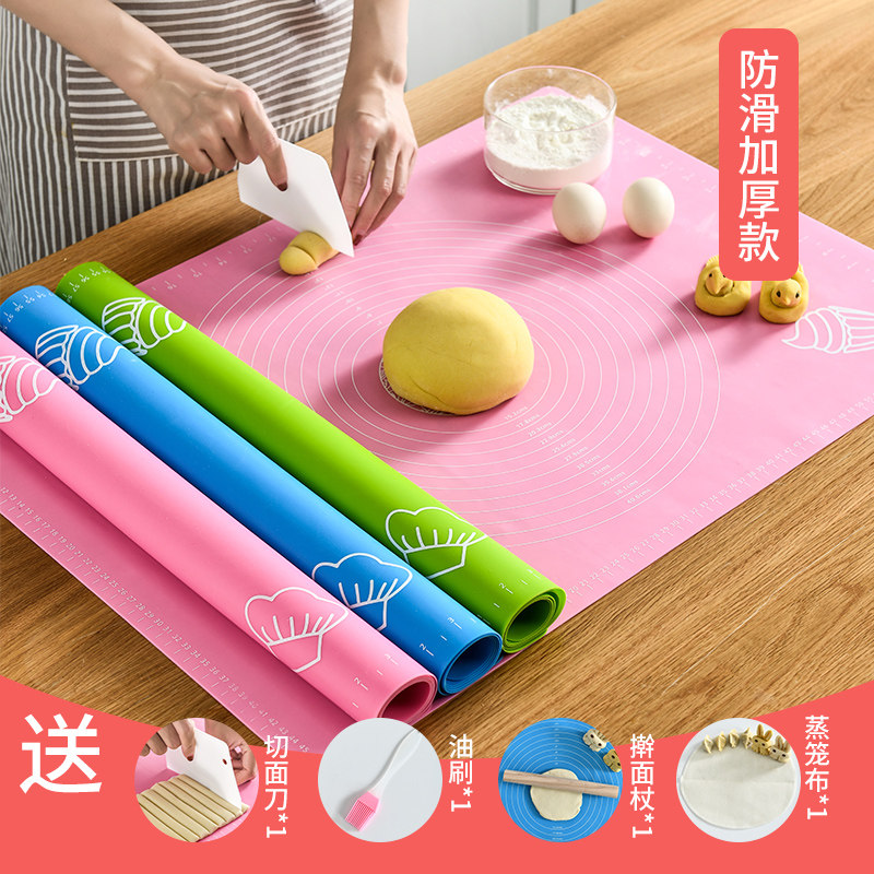 Silicone rubbed mat food grade thickening non-adhesive and mat panel plastic pad baking tool