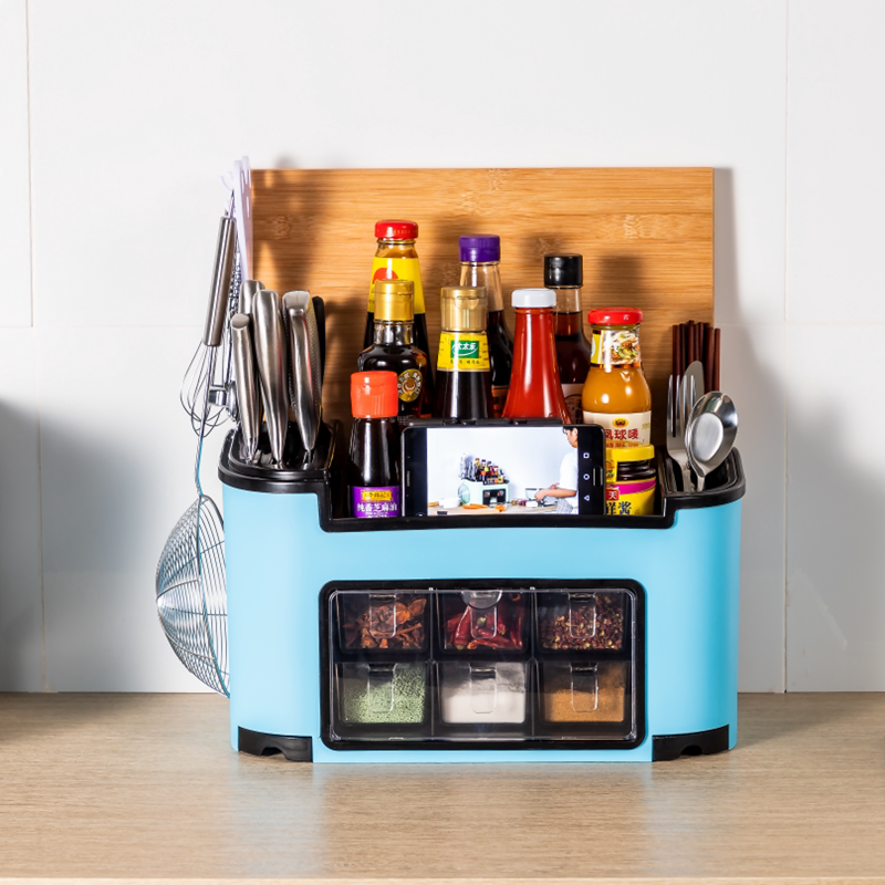 Seasoning box set multi-functional combination seasoning box salt jar seasoning box seasoning jar kitchen utensils storage box