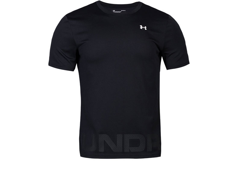 Under Armour Một người đàn ông da derma UA Big Branding áo thun thể thao đào tạo -1333668 áo thun thể thao nam có cổ