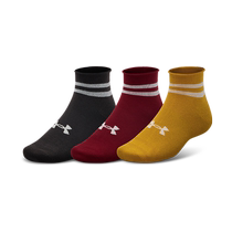 (New Product) Under Armor Official UA Essential Womens Training Sports Socks 3 Pairs 1384025