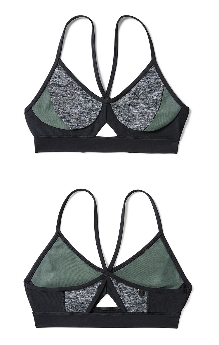 Under Armour Dema UA Phụ nữ Unstoppable Thể thao đồ lót - Sức mạnh thấp - 1317929 áo thun tập gym nữ