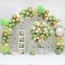 Kindergarten opening macaron balloon arch bracket new store spread industry big decoration baby birthday layout