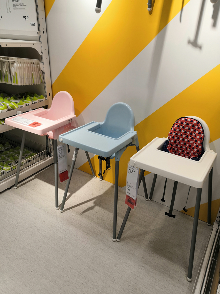 IKEA baby dining chair restaurant chair home children's dining table chair child eating seat baby learning chair bb stool