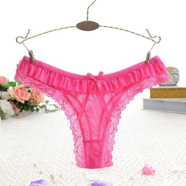 Thong nữ trong suốt cám dỗ eo thấp ren nóng bỏng tóc nóng siêu mỏng lưới thoáng khí Đồ lót Nhật Bản quan lot dep