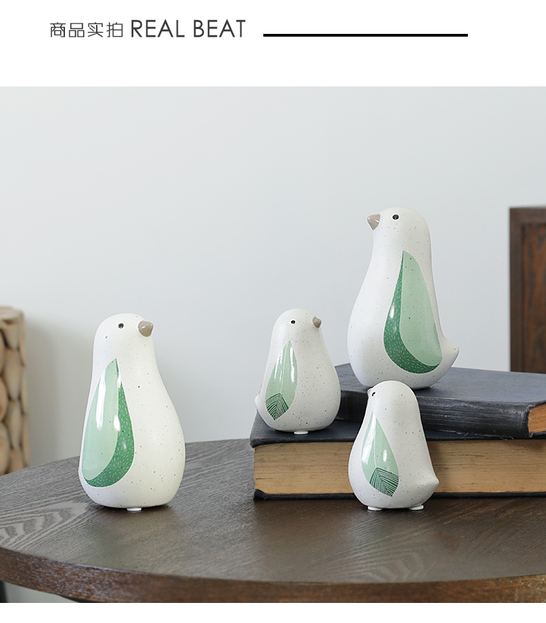 The Nordic ceramic bird house home desktop furnishing articles sitting room TV ark adornment children room decoration ideas