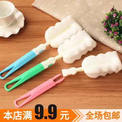 Long handle removable cup brush Thermos cup Sponge Cleaning cup brush Washing cup brush Cup brush Bottle brush Bottle brush
