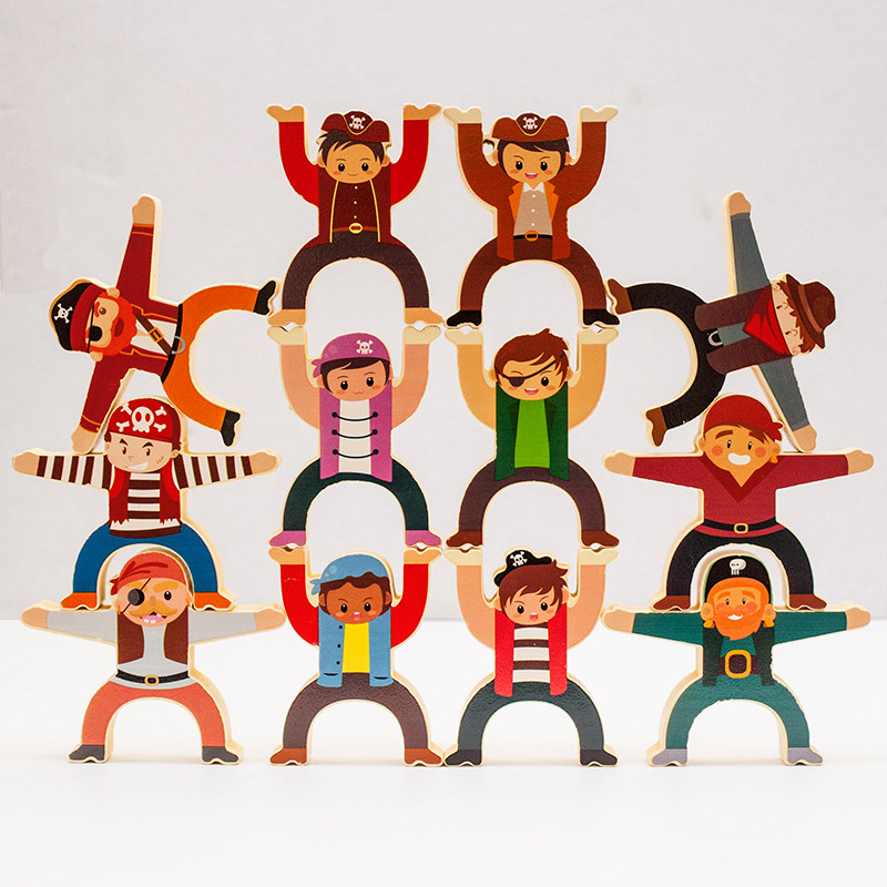 Children's Hercules Balance laminated Lesuperimposed Takaccumulate wood Early education Puzzle Intellectual Tabletop Games Parent-child Interaction