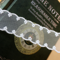 116947 Simple Double Wave Side Clothing Accessories Sewing Material Lace Cotton Computer Embroidery Mesh 3cm