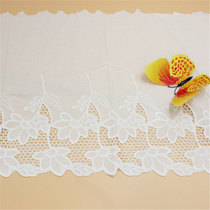 1131828A fine handmade preferential clothing Home Textile accessories pure cotton cotton fabric Embroidered lace hollowed out wide 33 cm
