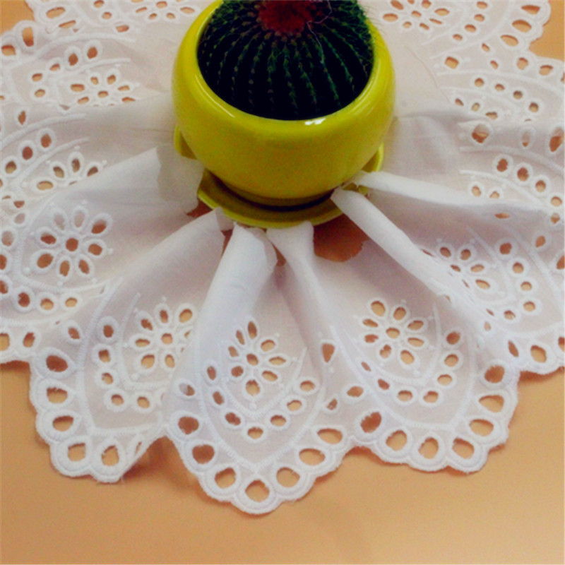 306669 Excellent special accessory accessories accessories accessories pure cotton cloth embroidery lace hollow 12 cm wide