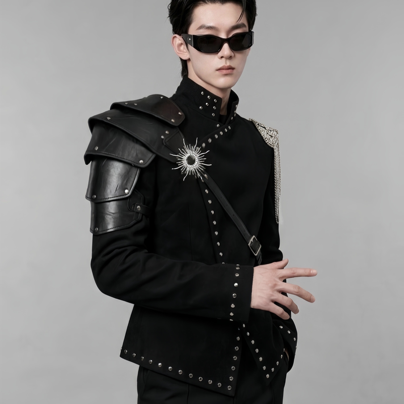 Fredomzone【Dark Night Hunter】Wide-Shouldered, Narrow-Waisted Celebrity Suit with a Stylish Design, Slim-Fit Performance Outfit for Men Fredomzone【Dark Night Hunter】Wide-Shouldered, Narrow-Waisted Celebrity Suit with a Stylish Design, Slim-Fit Performance Outfit for Men