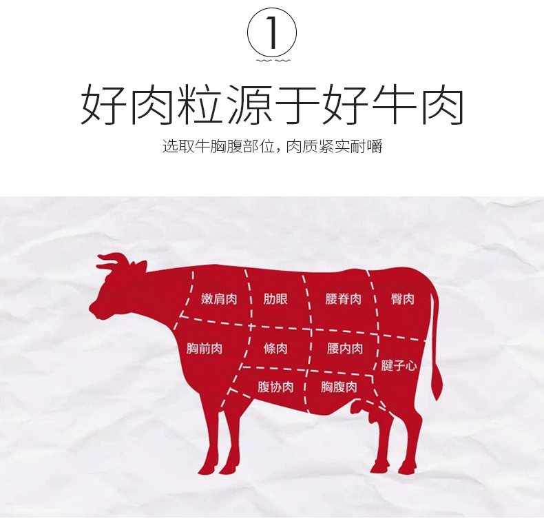 Mei Zi Yuan Delicious Beef Grain 275g Pet Teddy Golden Hair Phần thưởng Đào tạo Molar Dog Snacks