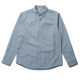 Hong Kong trendy brand new solid color simple lapel shirt men's slim long-sleeved shirt casual and versatile outer top