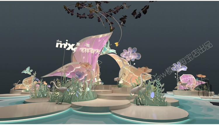 图片[7]-2023现代网红美陈花艺3d单体街头商场雕塑创意造型3dmax模型素材-cg男孩