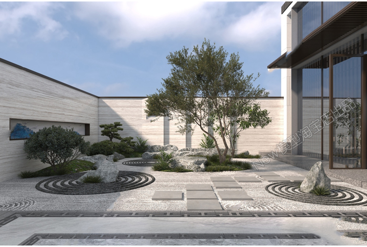 图片[24]-2023年现代庭院景观别墅室外花园3d模型库外景园林小院子3Dmax-cg男孩