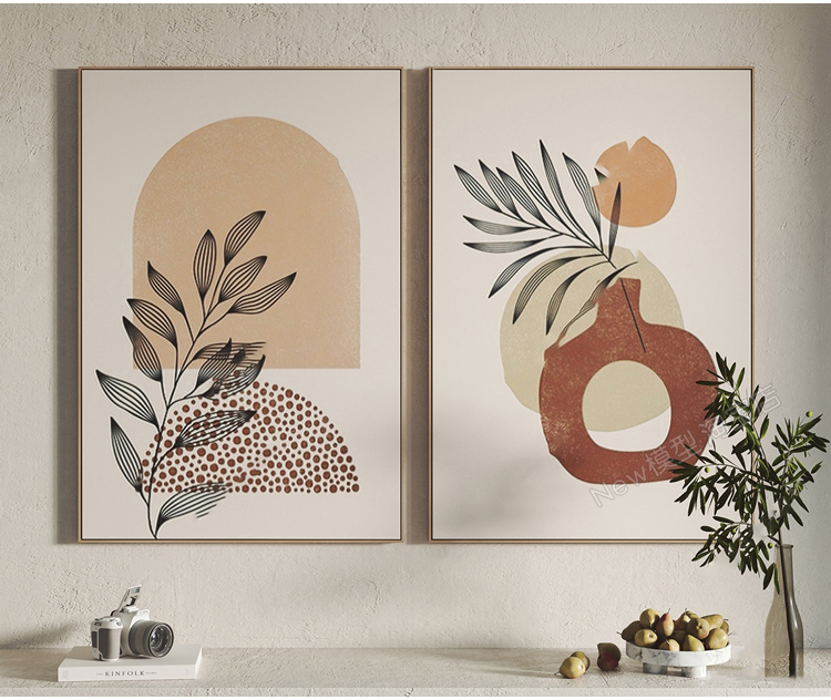 图片[58]-抽象动物装饰画3dmax单体挂画现代中式画板摆件3d模型 库设计素材-cg男孩