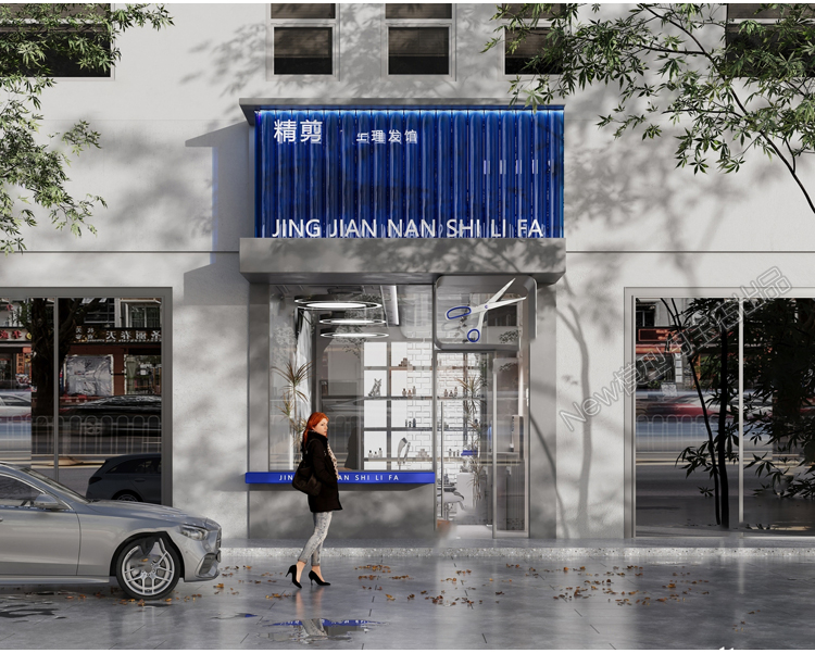图片[37]-2023新款现代新中式日式店面门头门面室外建筑外观3d模型库3dmax-cg男孩