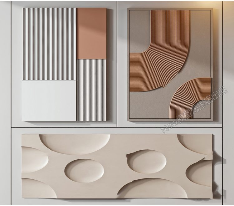 图片[17]-抽象动物装饰画3dmax单体挂画现代中式画板摆件3d模型 库设计素材-cg男孩