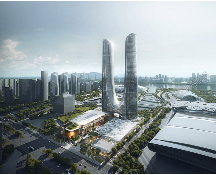 图片[27]-办公楼高层写字楼商业外观综合体大楼产业园公寓建筑3D模型3dmax-cg男孩