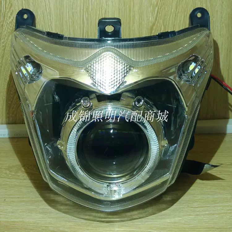 Hot Super 125-20-6-8 Đèn pha hội Refit Dual Light Lens Xe máy Xenon Light Angel Devil Eye