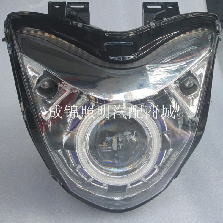 Sundiro Honda Ruiyi lắp ráp đèn pha sửa đổi q5 ống kính đôi xe máy xenon đèn đôi thiên thần mắt quỷ đèn xe wave
