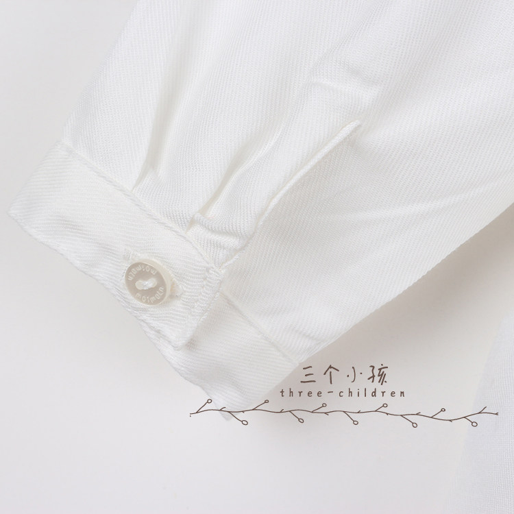 Chemise fille à manche longue en coton - Ref 2084901 Image 12