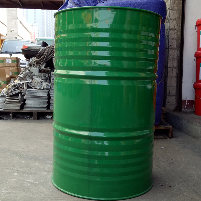 Iron drum diesel barrel 200L empty barrel decoration large iron barrel Tuya gasoline barrel hydraulic oil barrel brand new green 200 liters