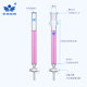 Glass chromatography column with PTFE sand plate 30*300 mm, 24# standard port and sand core PTFE piston can be customized