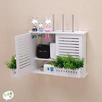 Home Small Number of Set Line Boxed Decoration 2021 Small Wireless Network Router Shielded Cover Wall-mounted minimalist Bedroom