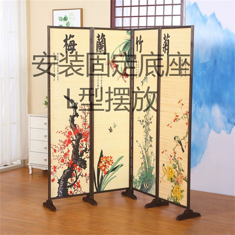 Trung Quốc màn hình tre vải màn hình cơ sở khung chân đế phổ quát cố định cơ sở phân vùng cố định