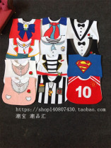 Baby large saliva towel Q4 baby gentleman lady dress Superman waterproof rice pocket for men and women baby bibs