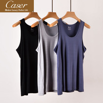 Caesar caser mens vest Summer Tianlian moisturizing skin cotton Modale round collar lingerie sports gym gym gym