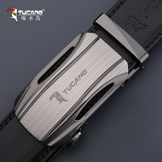 TUCANO woodpecker men's belt genuine leather automatic buckle belt business casual all-match cowhide belt