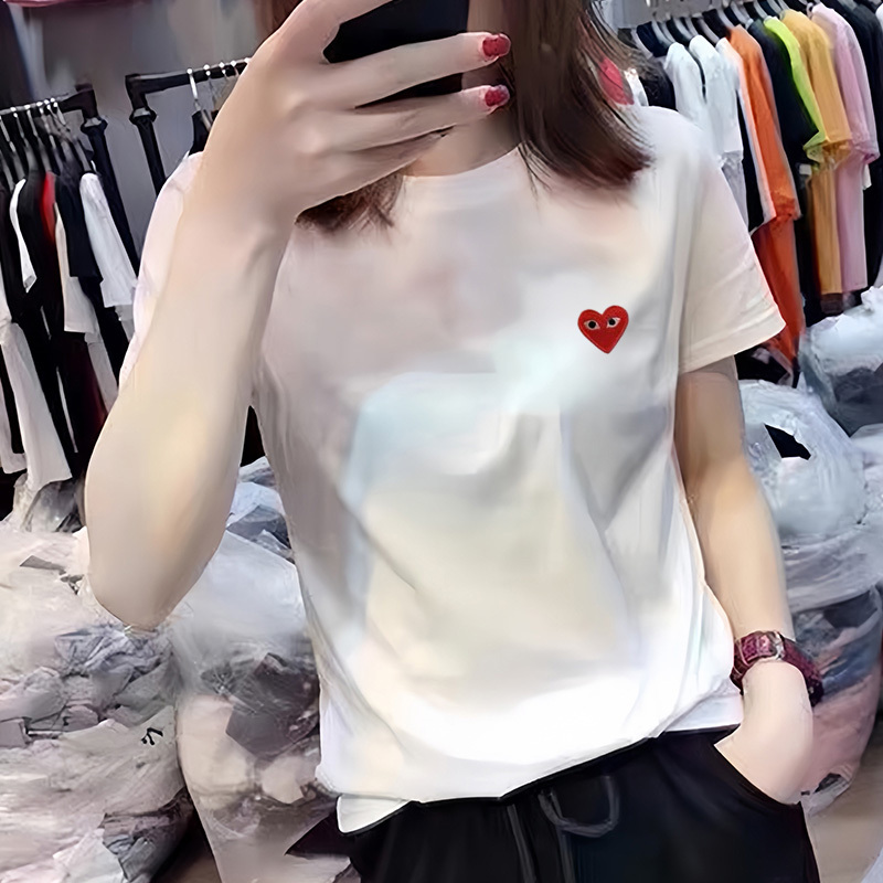 European Style Pure Cotton Short-Sleeve T-Shirt for Women, 2026 Summer New Printed Round Neck ins Slim-Fit Regular Shoulder Top Trendy European Style Pure Cotton Short-Sleeve T-Shirt for Women, 2026 Summer New Printed Round Neck ins Slim-Fit Regular Shoulder Top Trendy