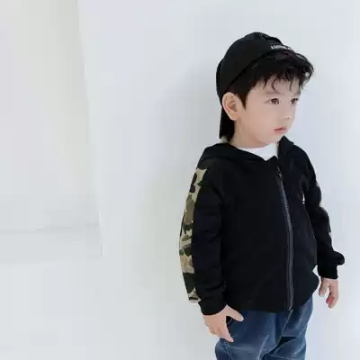 BAPE Tide Brand Children's Wear Apes Head Boys and Boys Baby Shark Black Spell Camouflage Zipper Women's Coat