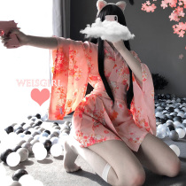 Japanese style lovely moon rabbit and pajamas suit dress suit home dress uniform seductive printed pajamas