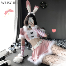 Sexy Christmas rabbit girl suit Halloween cosplay rabbit maid dress uniform tempts passionate Christmas robe