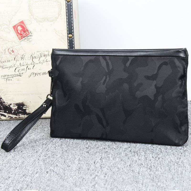 男包尼龙韩版休闲迷彩牛津布帆布手包手拿包手抓手机包