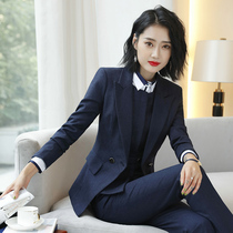Professional suit womens 2021 new British temperament small suit striped formal suit Womens suit suit womens work suit