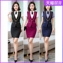 2021 Spring Summer New vest professional dress dress female overalls hotel front desk beautician interview