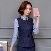 Business suit formal suit vest vest womens suit 2021 new spring and autumn sleeveless waistcoat jacket tooling