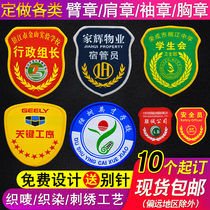 Forbidden Smoking Caretaker Red Cuff Mark Safety Officer Volunteer Sleeve Badge Duty Cuff Custom Sleeve Arm Stamp Custom Made