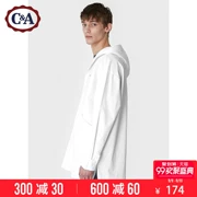 C & A đơn giản in trùm đầu dài áo sơ mi nam cotton túi giản dị áo sơ mi dài tay CA200204354