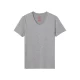 C & A cotton mỏng cổ chữ V ngắn tay áo thun nam Mùa hè giản dị đơn giản màu cơ bản đứng đầu ECD214004 áo thun form rộng nam